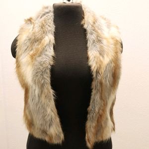 Faux fur vest